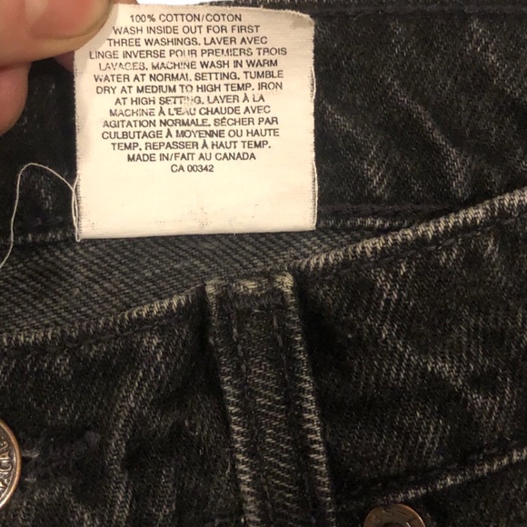 Vintage 90s Levi’s Orange Tab Straight Leg 619 Black Jeans- Size 26/27 - Picture 6 of 11